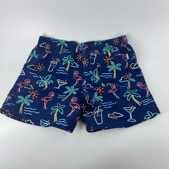 Chubbies Navy Tropical Pattern Men's Shorts - Picture 2 of 10